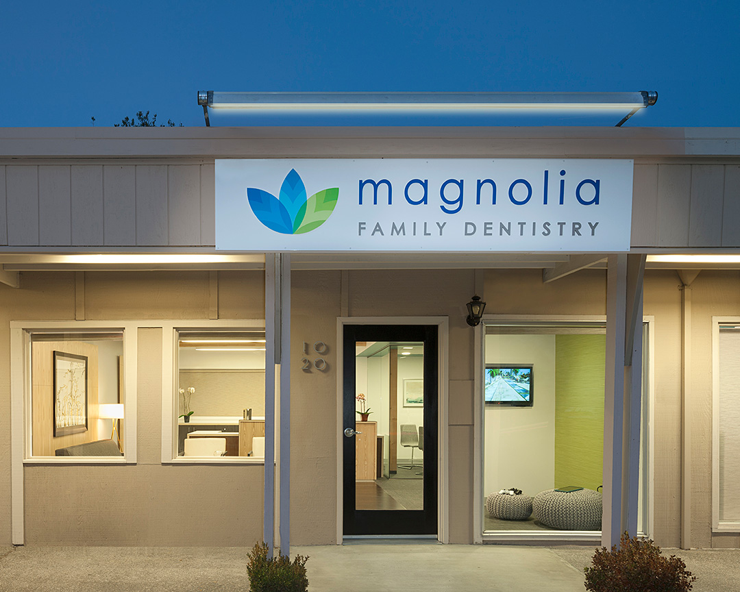 Magnolia Family Dentistry - Dentist Office Sign Dentist office exterior sign night